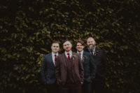 05 The groomsmen were wearing various tweed suits and red ties