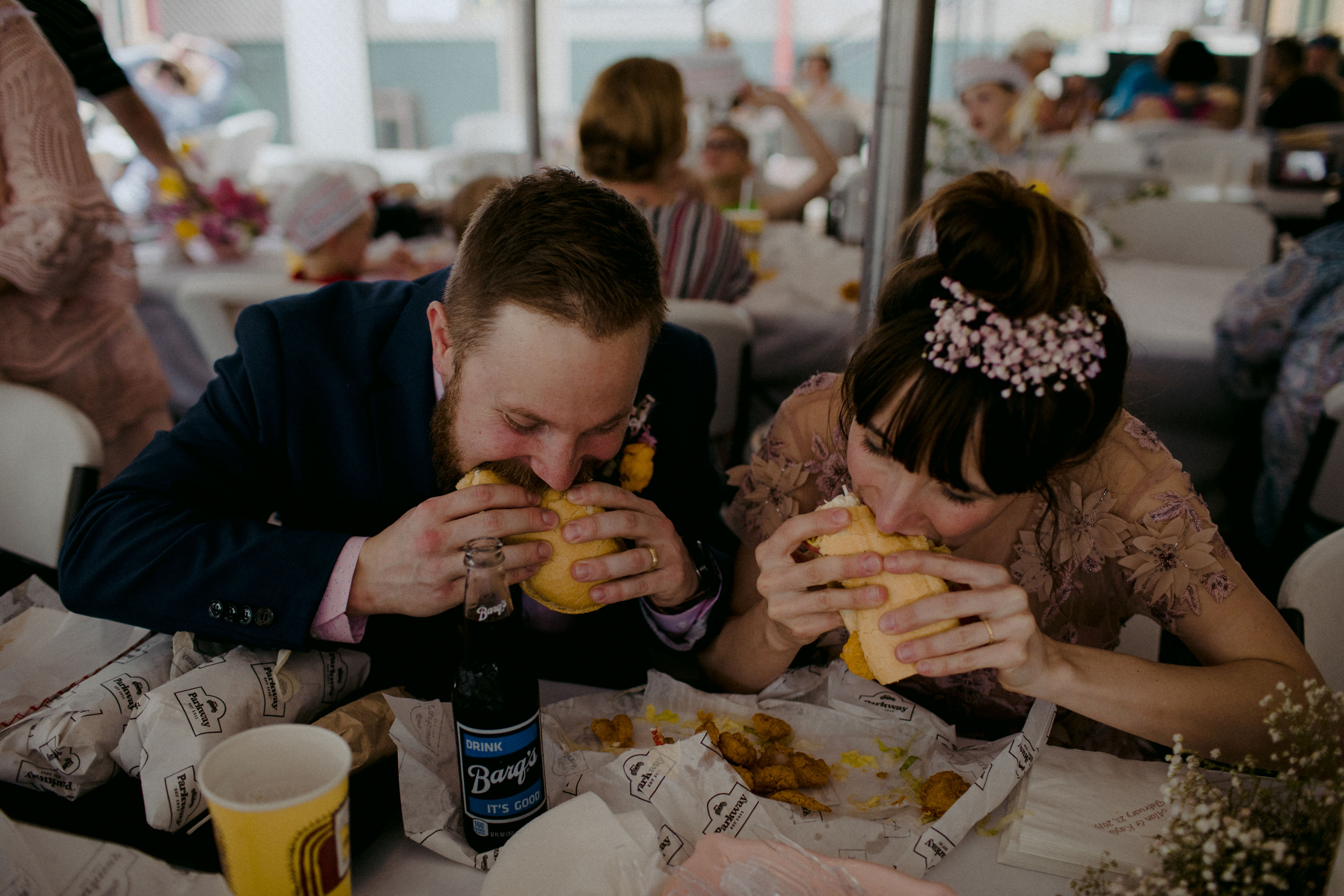The couple loves fast food, so they went for it