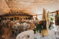romantic wedding venue lights