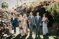 04 The groomsmen were wearing grey and blue suits, and the bridesmaids were rocking mismatched boho lace gowns