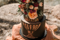gorgeous fall wedding cake