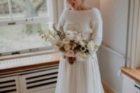 a lovely winter bridal look