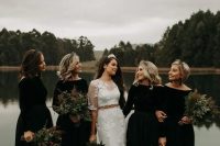 black halloween outfits for bridesmaids