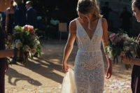 a nice glam-looking wedding dress