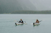 05 The couple went kayaking for fun, the groom proposed during it several years ago