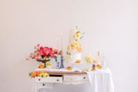 a simple wedding dessert table decor