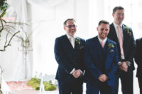 04 The groom and groomsmen were wearing blue and navy three-piece suits with various ties