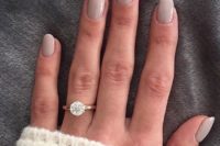19 a grey wedding manicure is a timeless idea that always works for most of brides