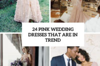 24 pink wedding dresses that are in trend cover