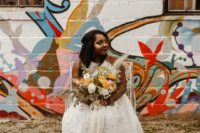 01 A rustic boho wedding in the city is an unexpected concept, which is pulled of in this wedding shoot