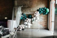 08 The wedding reception was done ultra-modern and included white and emerald – the traditional Moher colors