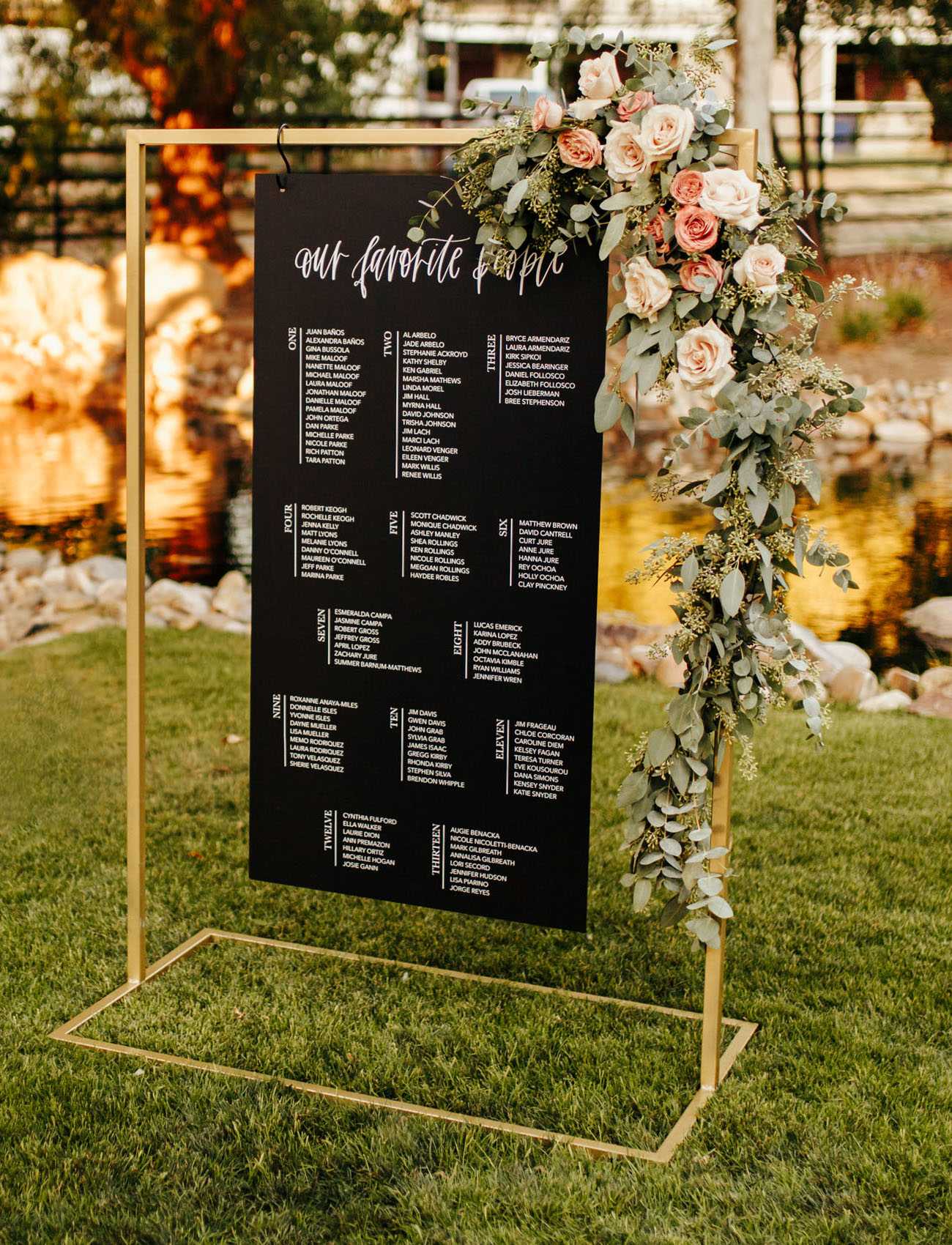The wedding stationery was very modern, fresh and laconic and with lush blooms