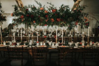 10 The lush greenery and florals overhead were a nice statement idea