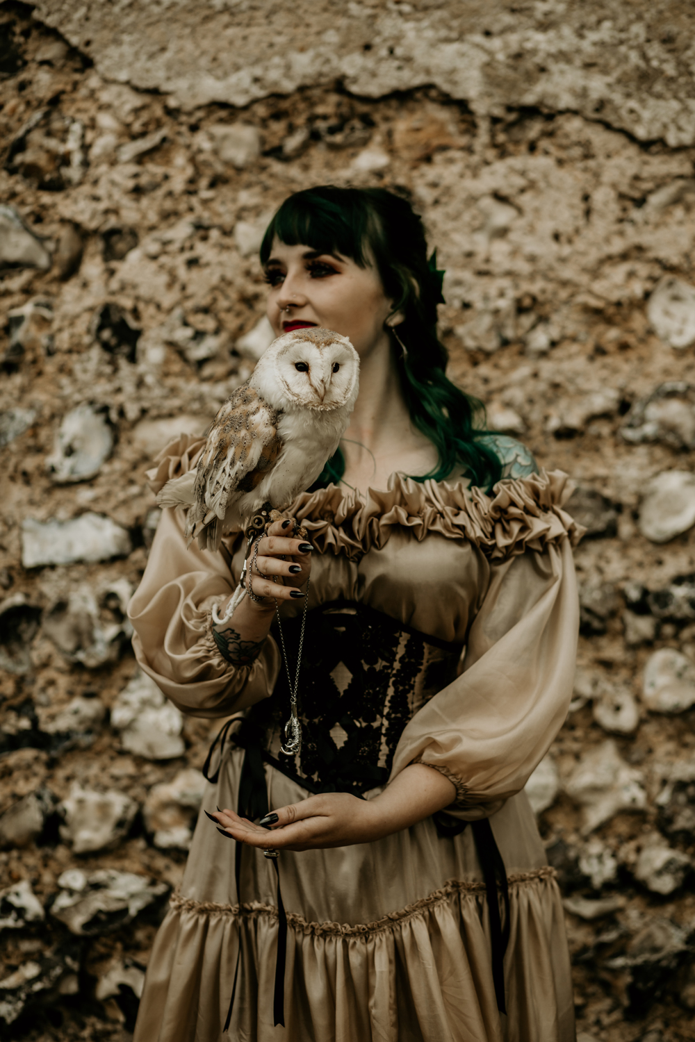 This wedding shoot was inspired by Medieval times and dark fairytales