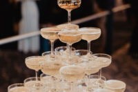 a cool champagne tower