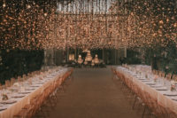 08 The wedding reception was lit with a light canopy that gave it a unique look