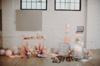 a stylish wedding dessert table styling