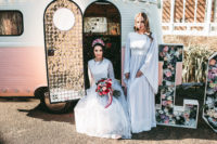 11 This vintage pink van is a perfect piece to style for your wedding