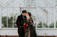 01 This couple went for a Scottish Victoriana and Halloween themed wedding pulling off all their favorite details
