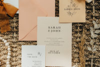 02 The wedding stationery suite was done in a pastel color scheme