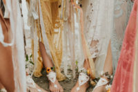 barefoot sandals is a cool idea for a lakeside wedding