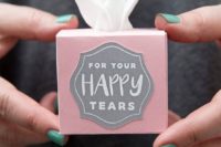 06 make some little boxes with tissues for those happy tears at the wedding