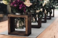 07 make simple and cute stands for your floral wedding centerpieces if you are having a casual or rustic wedding