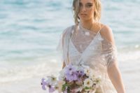 26 a pretty crystal crown as a statement accessory for a beach bride – very trendy right now