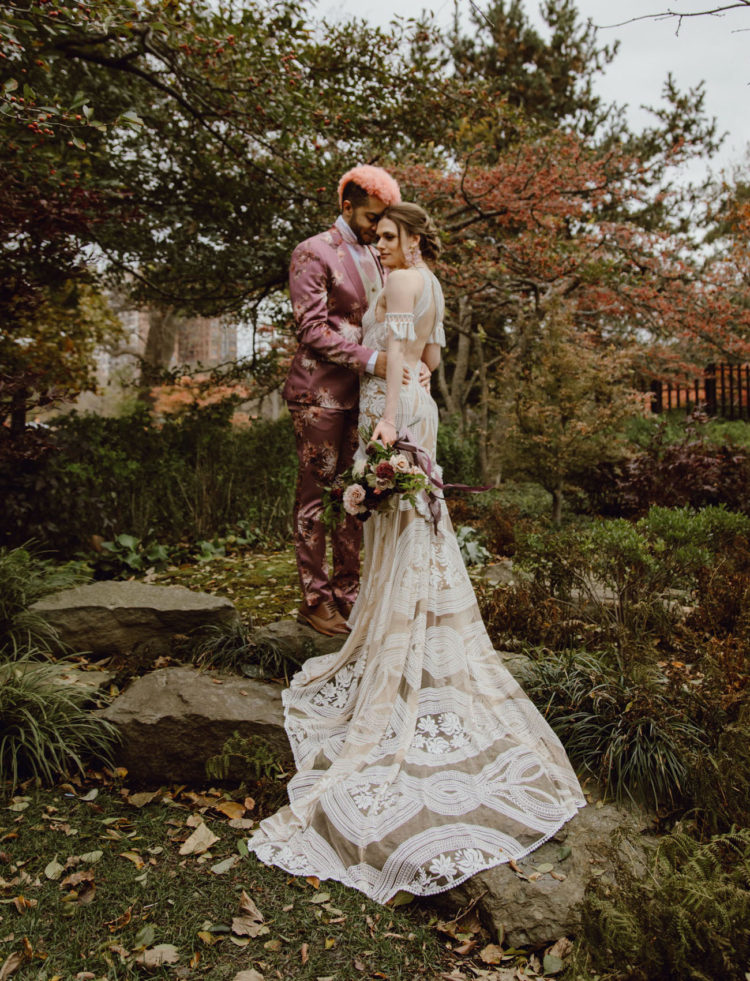 This couple paired moody boho vibes, their love to fashion and Japan to create their dream wedding