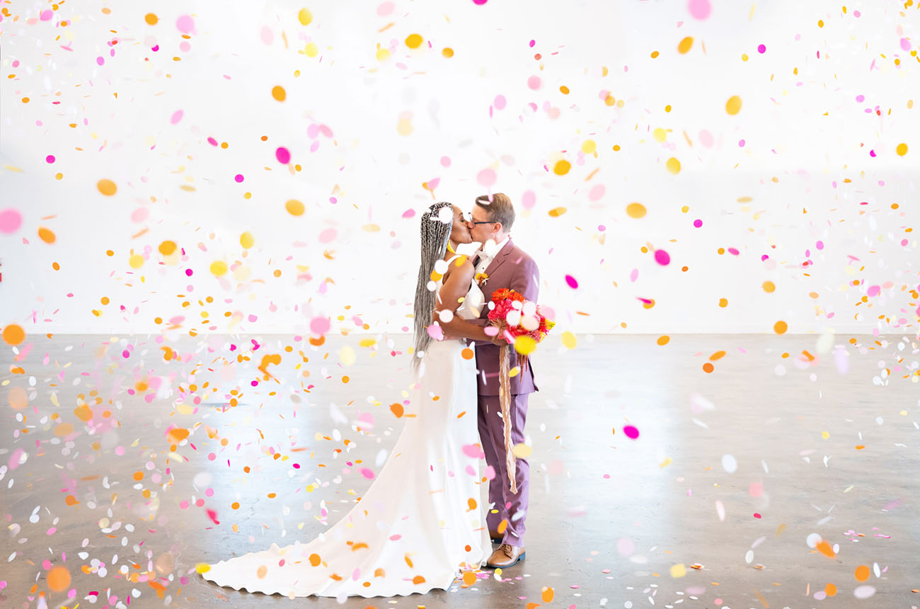 This wedding shoot was inspired by many bright colors, it was filled with them completely