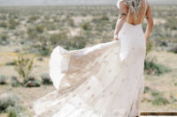 an open back wedding dress for a gorgeous bride