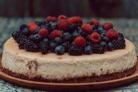 a cheesecake is a perfect diy solution for a pandemic wedding