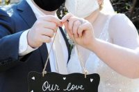 28 a white lace and a plain black mask are traditional and timeless ideas for a couple
