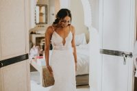a sexy sheath wedding dress