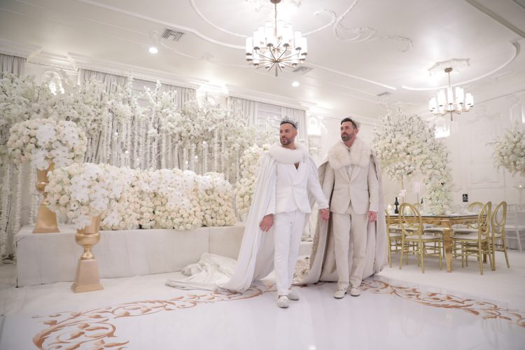 This couple went for a gorgeous white and gold royal themed wedding with luxurious decor