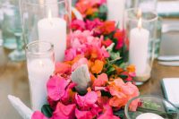 floral garlands are perfect for summer inspired wedding table decor