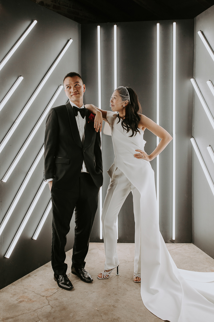 This modern and creative wedding was about love for food and having fun, about being modern and bold