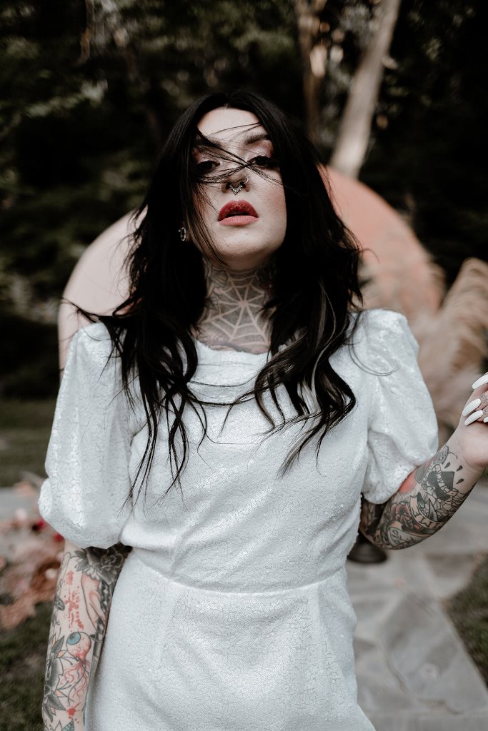 a bride that embraces her tattoos always looks great