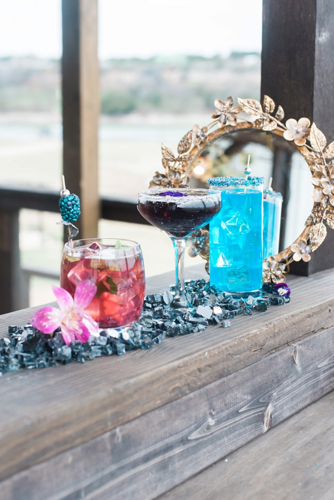 There were whimsical and catchy cocktails mixed for the shoot