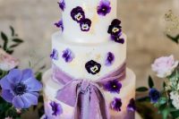a cute ombre wedding cake