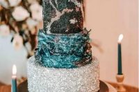 a cute celestial wedding cake