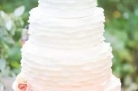 a cute ombre wedding cake