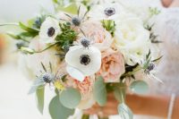 a cute pastel wedding bouquet