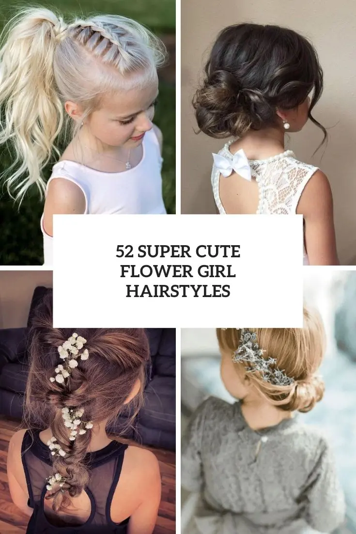 22 Adorable Flower Girl Hairstyles to Get Inspired | WeddingInclude |  Wedding Ideas Inspiration Blog
