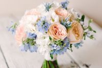 a cute pastel wedding bouquet