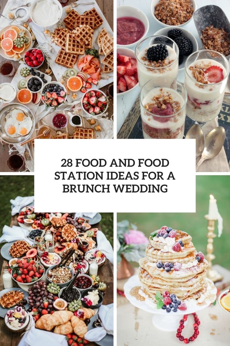 food and food station ideas for a brunch wedding cover