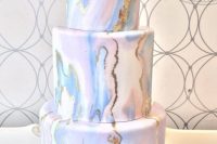 a luxurious marble wedding cake