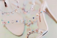 17 fantastic sheer wedding shoes decorated with iridescent rhinestones look very ethereal and very stylish