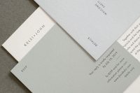 a minimalist wedding invitation suite in undertones, with modern and simple lettering is a very cool solution for a neutral minimal wedding