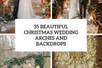 35 beautiful christmas wedding arches and backdrops cover